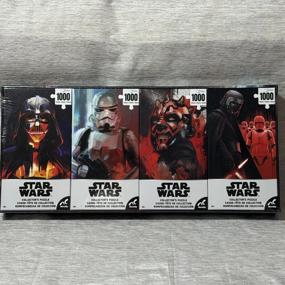 Star Wars Novelty Puzzle Lot Of 4‎ 1000PCS Each Villains Collectors Edition NIB